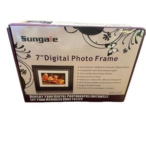 Sungale 7 inch Digital Desk Photo Frame CA700 Music Player Movie Player